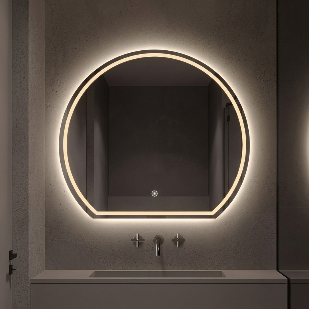 Eclipse Backlit Round Mirror