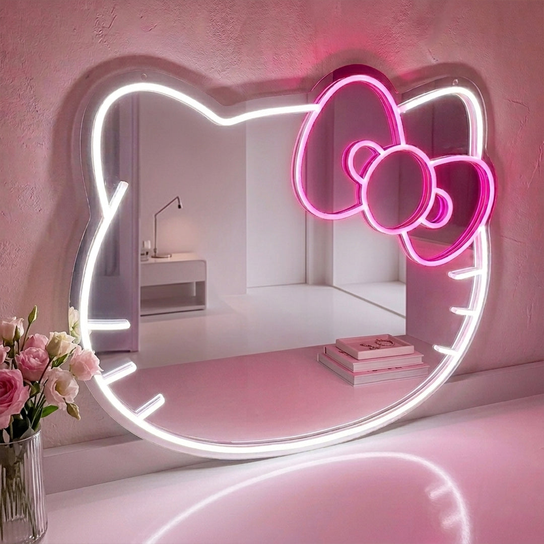 Hello Kitty Neon LED Mirror