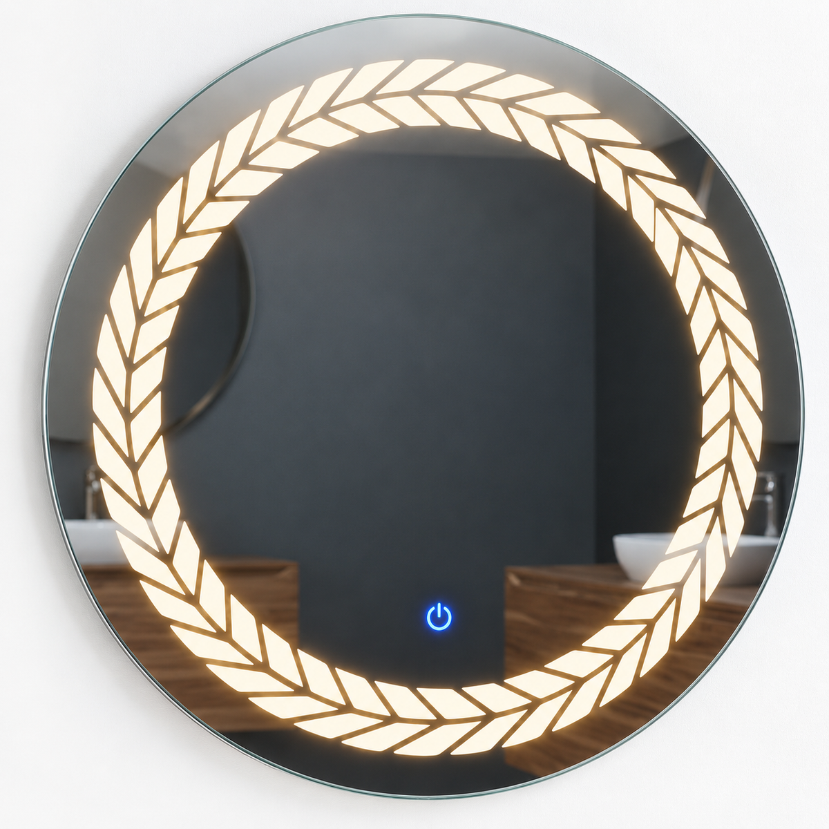 Golden Infinity Ring Mirror