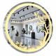 Golden Glow LED Mirror