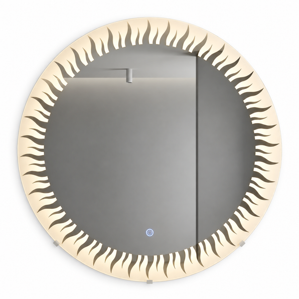 Solar Burst LED Mirror