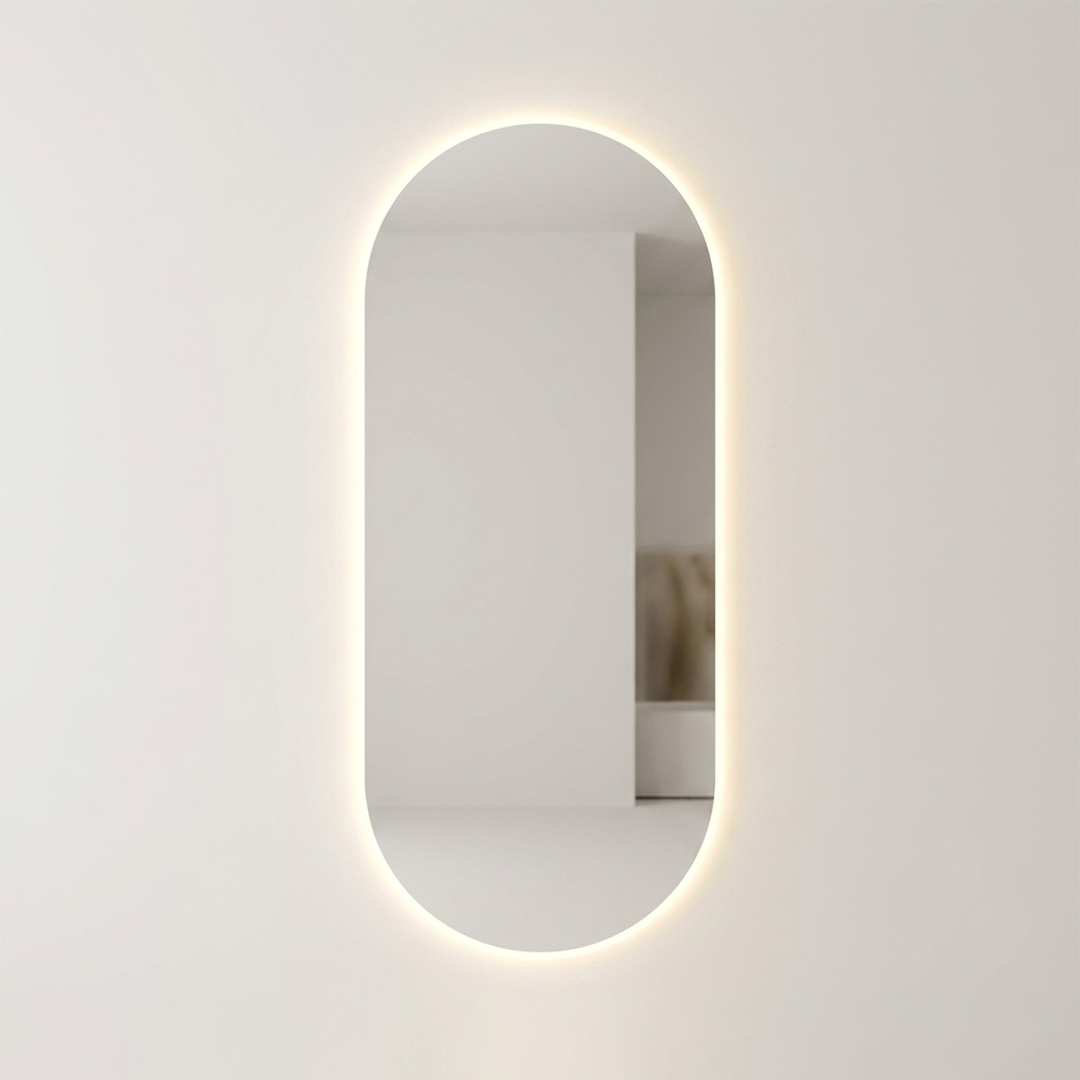 Crescent Full-Length LED Mirrors