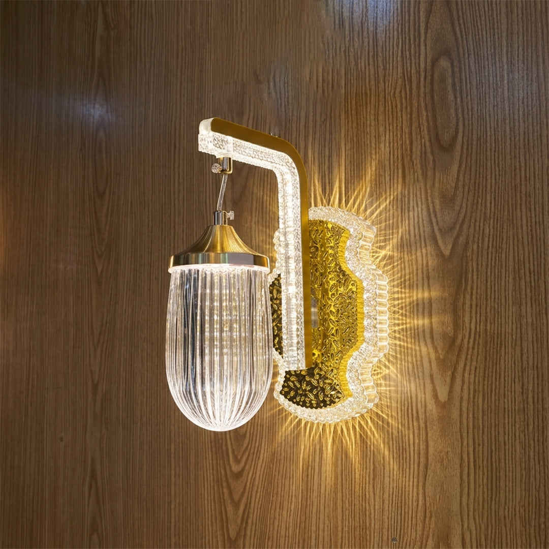 Crystal Flute Luxe Wall Lamp