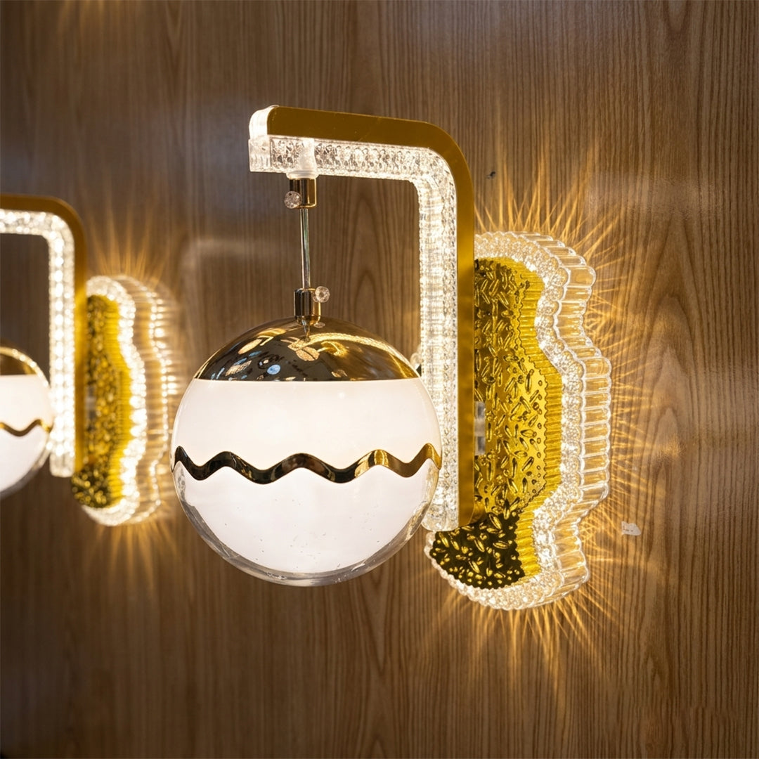 Lunar Pearl Crystal Wall Lamp