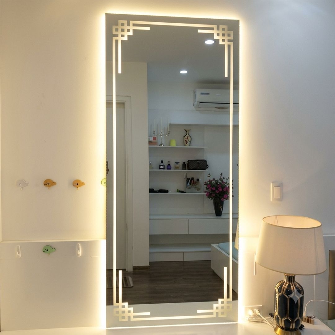 Minimal Full-Length LED Mirrors