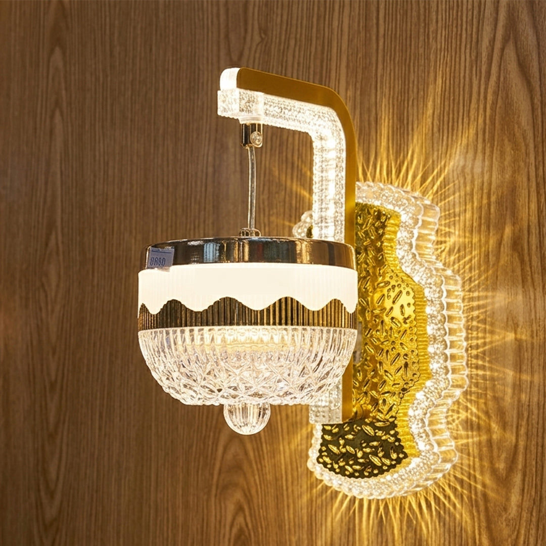Royal Crystal Wave Wall Lamp