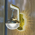 Royal Ribbed Glass Wall Lamp