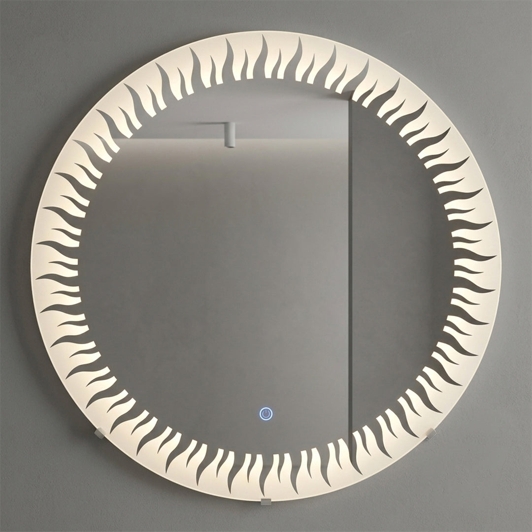 Solar Burst LED Mirror