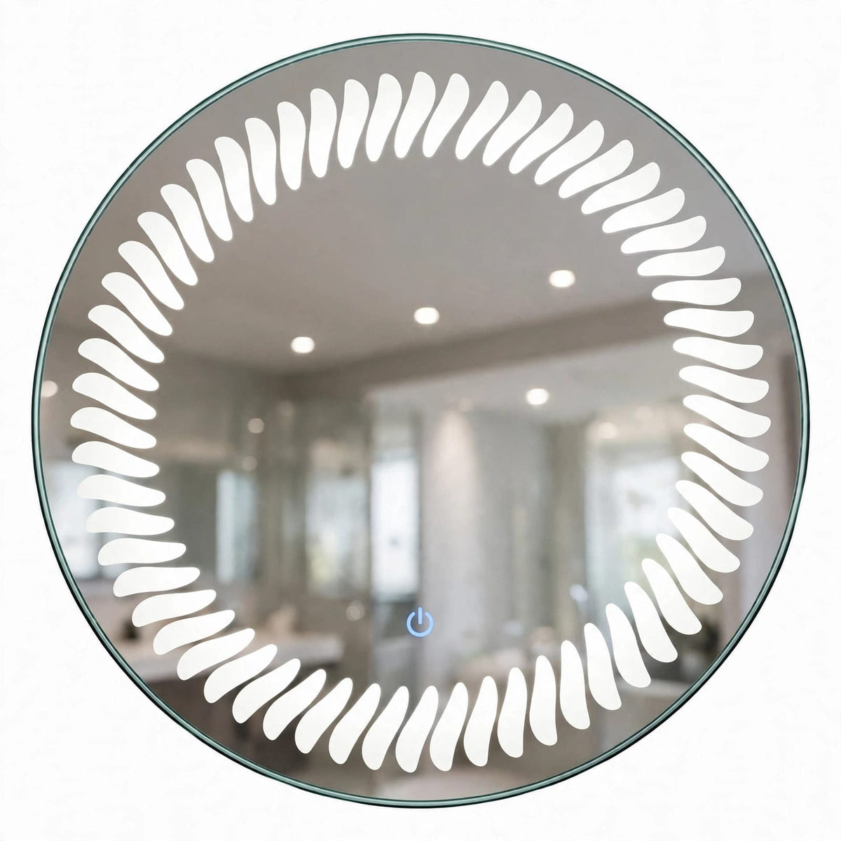 Spiral Ring LED Mirror