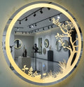 Golden Glow LED Mirror